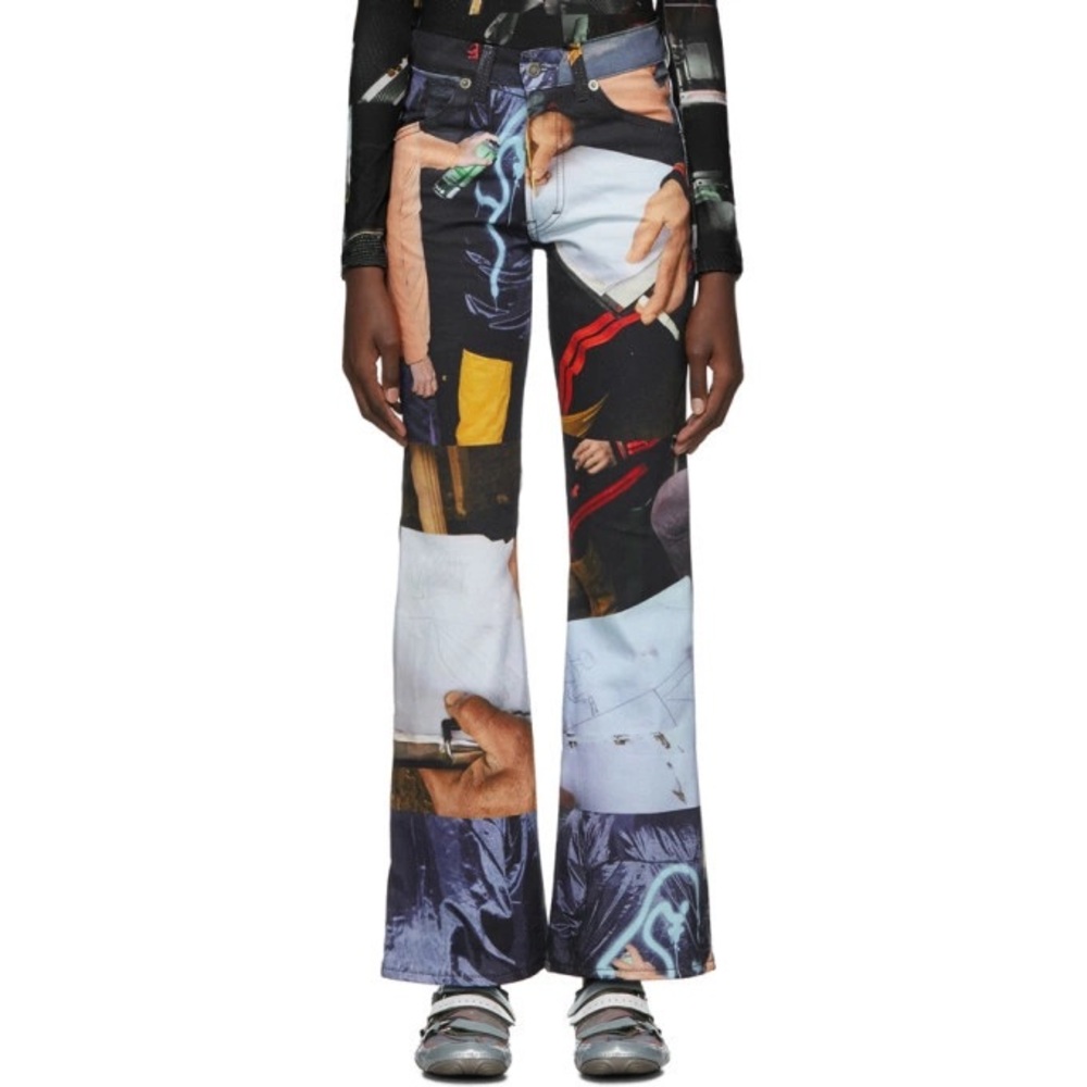 SERAPIS printed jeans S 25/26